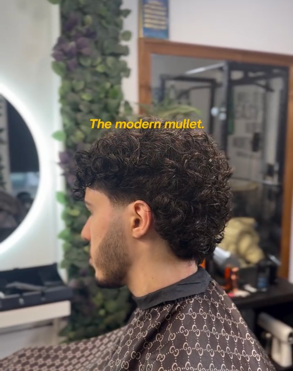The modern mullet — bleuthebarber